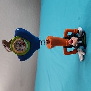 BNIB Disney Parks Time Works Goofy Spring Clock